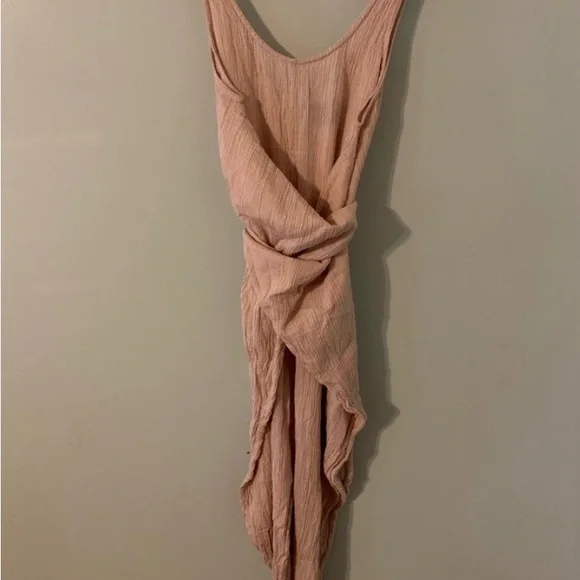 Hatch maternity wraparound jumpsuit Iris gingham 1 small pink - Picture 3 of 3